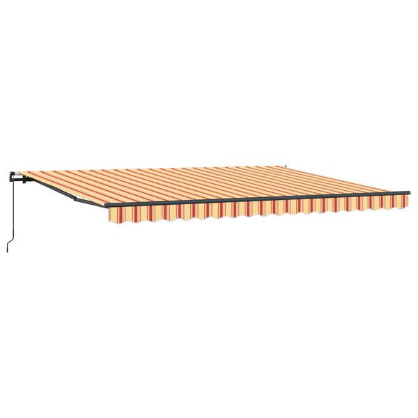 vidaXL Auvent R&eacute;tractable Jaune et Orange 450 &times; 300 cm