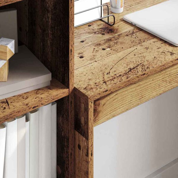 vidaXL Bureau avec tiroir 2 pcs Bois ancien