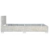 vidaXL Cadre de lit sans matelas Gris Rotin naturel 140x200 cm