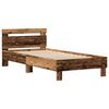 vidaXL Cadre de lit Bois ancien 100 x 200 cm Bois d'ing&eacute;nierie