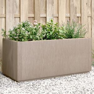 vidaXL Jardini&egrave;re marron clair 80x36x35 cm PP