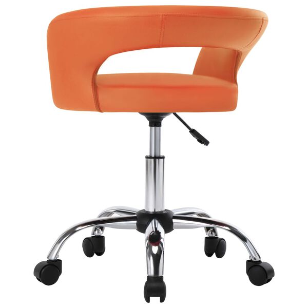 vidaXL Chaises &agrave; manger lot de 6 orange similicuir