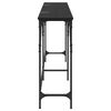 vidaXL Table console Ch&ecirc;ne noir 180 x 30 x 75 cm Bois d'ing&eacute;nierie