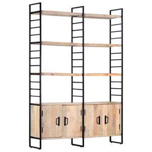 vidaXL Biblioth&egrave;que &agrave; 4 niveaux 124x30x180 cm Bois de manguier massif