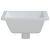 vidaXL &Eacute;vier salle de bain blanc 39x30x18,5 cm rectangulaire c&eacute;ramique