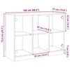 vidaXL Buffet ch&ecirc;ne fum&eacute; 102x37x75,5 cm bois d'ing&eacute;nierie