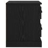 vidaXL Cabinet de chevet avec tiroir Ch&ecirc;ne noir 39 x 39 x 47.5 cm