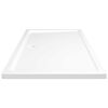 vidaXL Receveur de douche rectangulaire ABS Blanc 80x120 cm