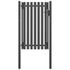 vidaXL Portail de jardin en acier 100x150 cm anthracite