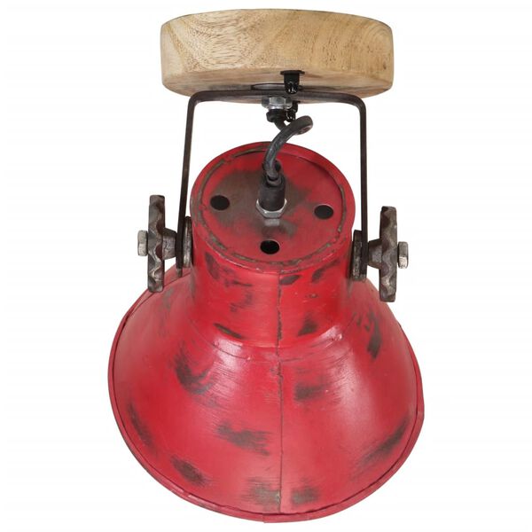 vidaXL Lampe murale 25 W rouge d&eacute;lav&eacute; 11,5x11,5x25 cm E27