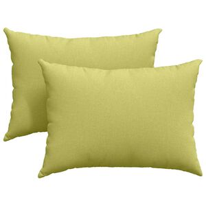 vidaXL Coussins de canap&eacute; 2 pcs Vert clair 70 x 50 cm tissu