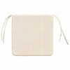 vidaXL Coussins de si&egrave;ge 4 pcs Cr&egrave;me 40 x 40 x 3 cm