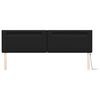 vidaXL T&ecirc;te de lit LED Noir 200 cm Cuir synth&eacute;tique