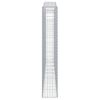 vidaXL Paniers &agrave; gabions arqu&eacute;s 9 pcs 400x30x180/200 cm Fer galvanis&eacute;
