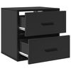 vidaXL Tables de chevet murales 2 pcs noir 40x31x39,5 cm