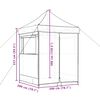 vidaXL Tente de r&eacute;ception pliable escamotable 4 parois lat&eacute;rales vert