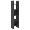 vidaXL Ensemble de biblioth&egrave;que 4 pcs Gris Bois d'ing&eacute;nierie