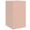 vidaXL Table de chevet rose 34,5x39x62 cm acier