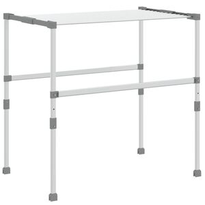 vidaXL S&eacute;choir &agrave; linge 83x(50-55)x(40-85) cm aluminium