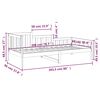 vidaXL Lit de jour sans matelas 90x200 cm bois de pin massif