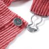 Robe salopette pour enfants velours côtelé rose 104