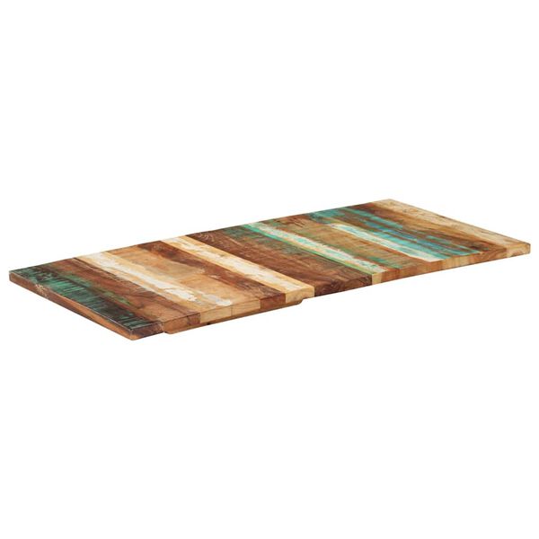vidaXL Dessus de table rectangulaire 60x120 cm 25-27 mm Bois r&eacute;cup&eacute;r&eacute;