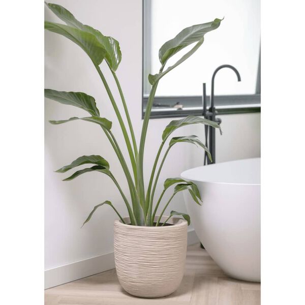 Capi Pot &agrave; fleurs Waste Rib 43x41 cm Beige terrazzo