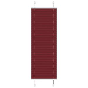 vidaXL Store pliss&eacute; rouge bordeaux 40x100 cm largeur du tissu 39,4 cm
