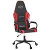 vidaXL Chaise de jeu Noir et rouge Similicuir