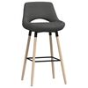 vidaXL Tabourets de bar lot de 2 gris foncé tissu