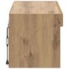 vidaXL Ensemble meuble TV avec LED Ch&ecirc;ne artisanal Bois d'ing&eacute;nierie