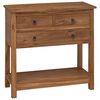 vidaXL Buffet Naturel 79 x 35 x 80 cm Bois de teck massif