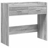 vidaXL Table console Sonoma gris 90 x 35 x 80 cm Bois d'ing&eacute;nierie