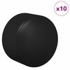 vidaXL Capuchons de fin de table de football 10 pcs Noir