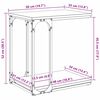 vidaXL Table d'appoint Ch&ecirc;ne noir 50 x 35 x 52 cm Bois d'ing&eacute;nierie