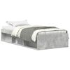 vidaXL Cadre de lit sans matelas gris béton 100x200 cm