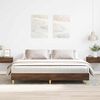 vidaXL Cadre de lit sans matelas ch&ecirc;ne marron 180x200 cm