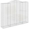 vidaXL Paniers &agrave; gabions arqu&eacute;s 13 pcs 300x50x220/240 cm fer galvanis&eacute;