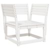 vidaXL Salon de jardin 8 pcs Blanc Bois de pin massif