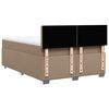 vidaXL Sommier &agrave; lattes de lit avec matelas Cappuccino 140x190 cm