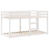 vidaXL Lit superpos&eacute; sans matelas blanc 90x200 cm bois de pin massif