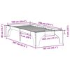 vidaXL Cadre de lit Marron 100 x 200 cm Pin massif