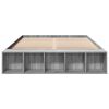 vidaXL Cadre de lit sans matelas sonoma gris 160x200 cm