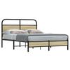 vidaXL Cadre de lit sans matelas 140x200 cm ch&ecirc;ne sonoma