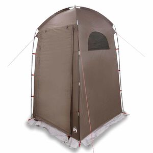 vidaXL Tente de douche marron imperm&eacute;able
