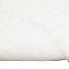 vidaXL Couverture en Fourrure de Lapin Synth&eacute;tique 4 pcs Blanc