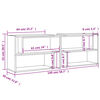 vidaXL Meuble TV Noir brillant 149x30x52 cm Bois d'ing&eacute;nierie