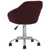 vidaXL Chaises pivotantes &agrave; manger lot de 4 violet tissu