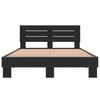vidaXL Cadre de lit sans matelas noir 120x190 cm