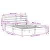 vidaXL Cadre de lit sans matelas 150x200 cm bois de pin massif